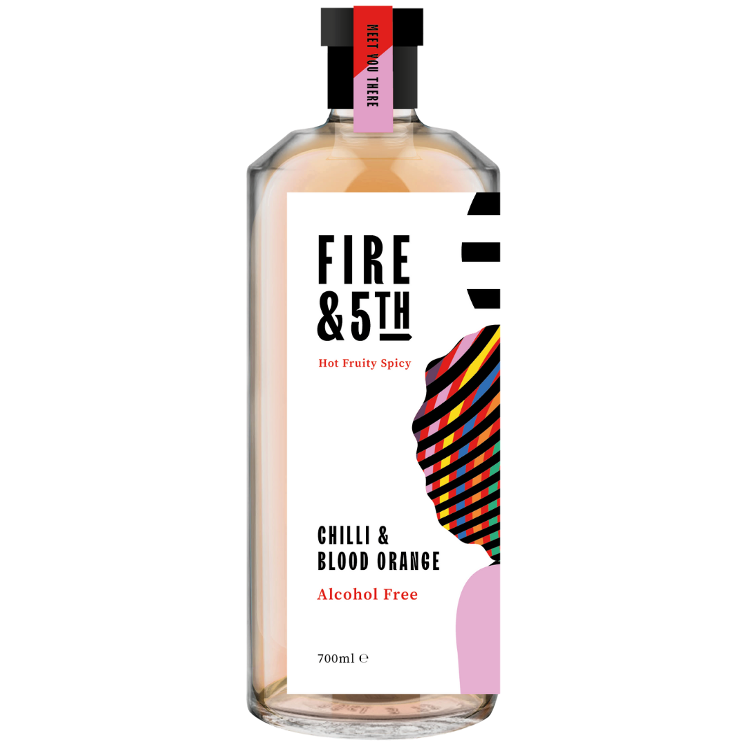 Fire&5th - Chilli & Blood Orange - Non Alcoholic Spirit Alternative (simply add ginger ale or create a cocktail)